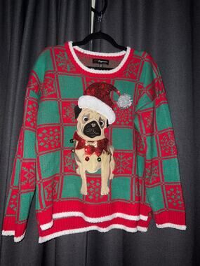 Ugly Christmas Sweater Xmas Size XXL Dog